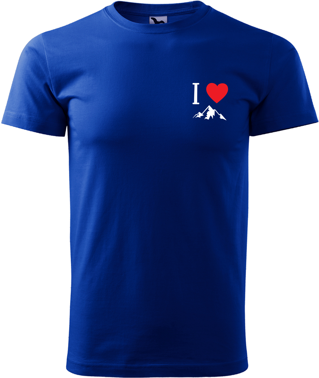 Pánské tričko na hory - I love mountain Velikost: XL, Barva: Královská modrá (05), Střih: pánský