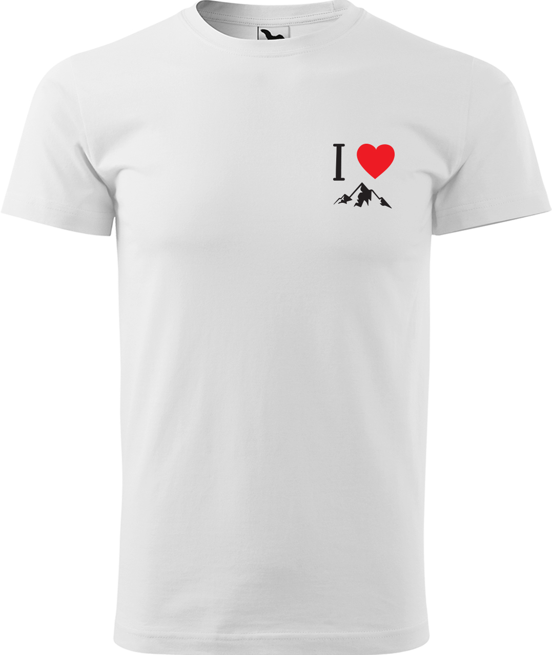 Pánské tričko na hory - I love mountain Velikost: S, Barva: Bílá (00), Střih: pánský