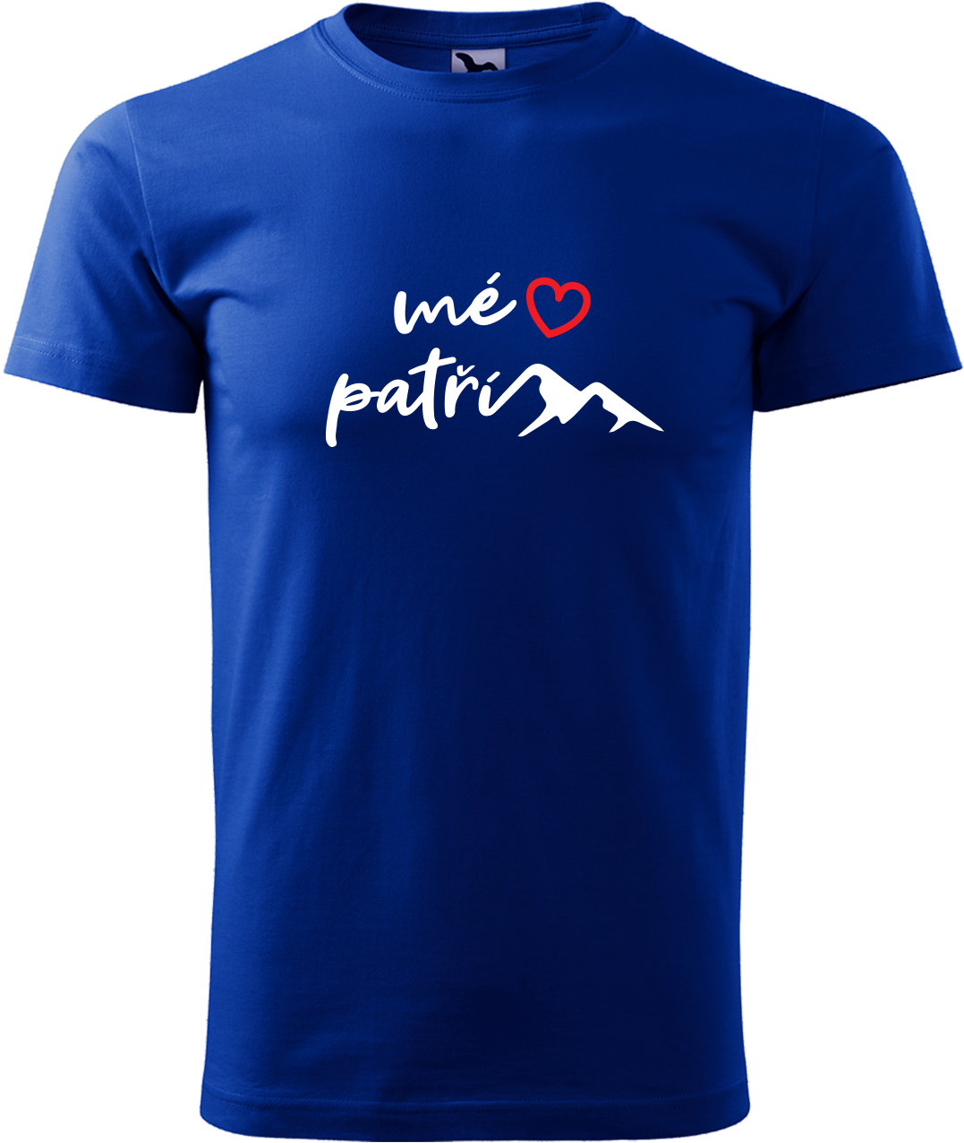 Pánské tričko na hory - Mé srdce patří horám Velikost: XL, Barva: Královská modrá (05), Střih: pánský
