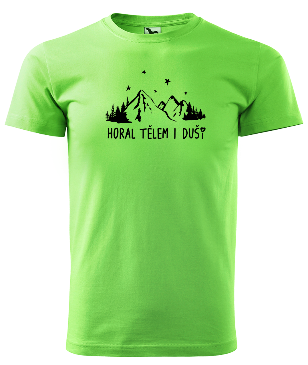 Dětské tričko na hory - Horal tělem i duší Velikost: 12 let / 158 cm, Barva: Apple Green (92)