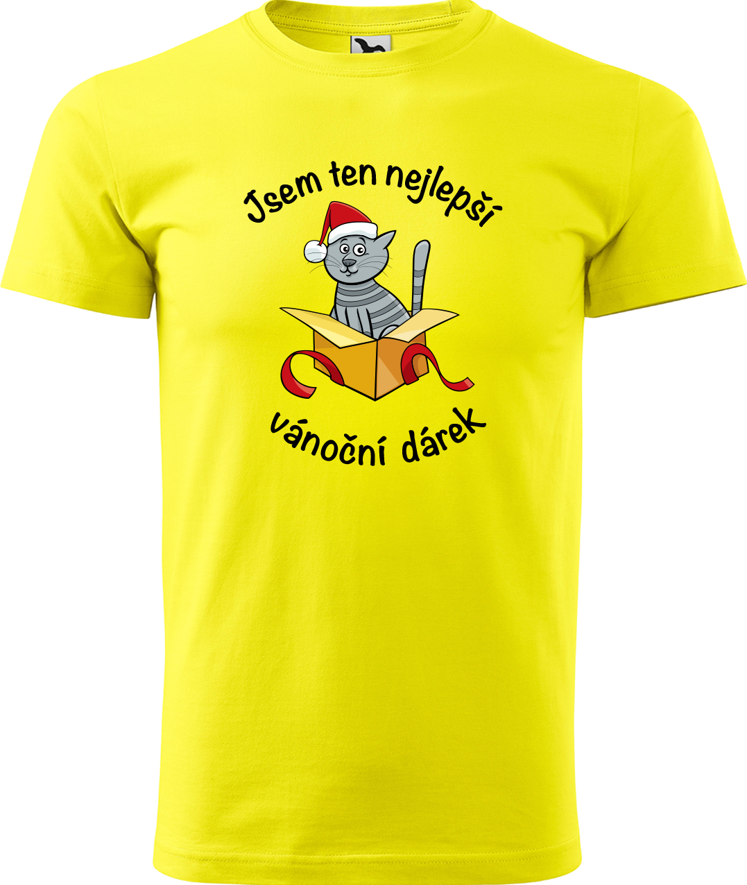 Pánské vánoční tričko - Jsem ten nejlepší vánoční dárek Velikost: XL, Barva: Žlutá (04)