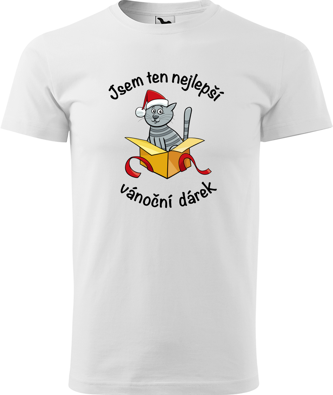 Pánské vánoční tričko - Jsem ten nejlepší vánoční dárek Velikost: 4XL, Barva: Bílá (00)
