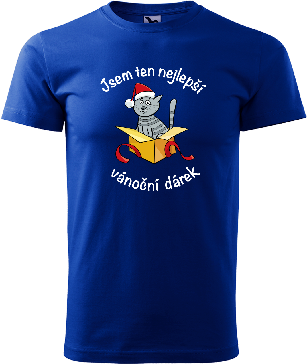 Pánské vánoční tričko - Jsem ten nejlepší vánoční dárek Velikost: L, Barva: Královská modrá (05)