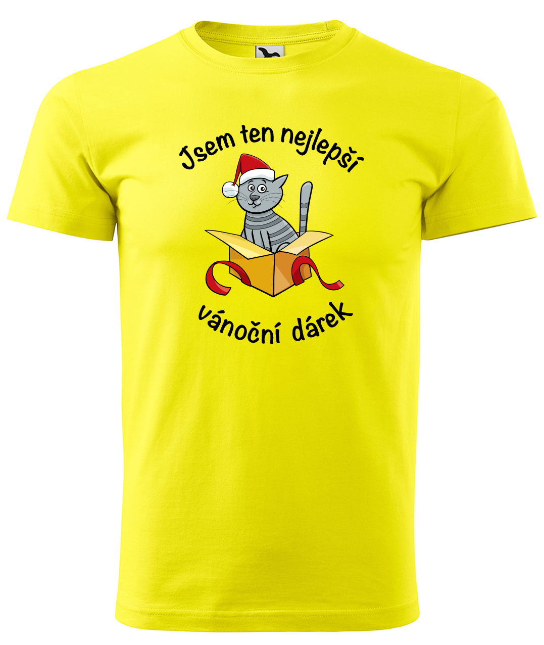 Dětské vánoční tričko - Jsem ten nejlepší vánoční dárek Velikost: 4 roky / 110 cm, Barva: Žlutá (04)