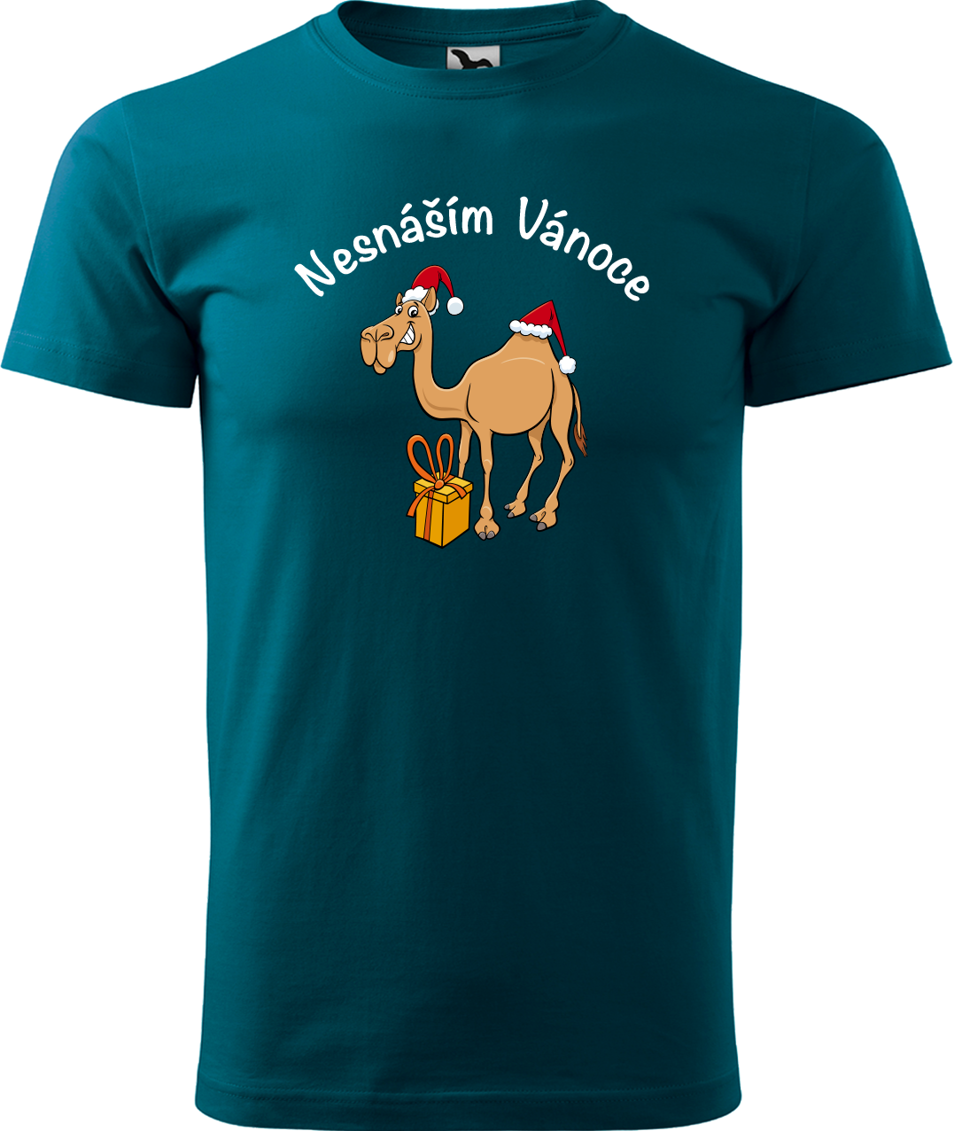 Pánské vánoční tričko - Nesnáším Vánoce Velikost: S, Barva: Petrolejová (93)