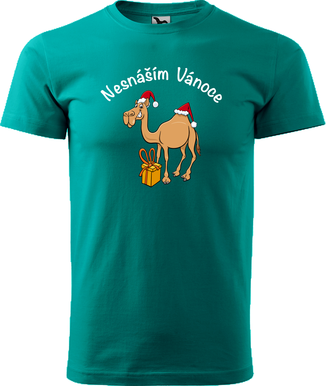 Pánské vánoční tričko - Nesnáším Vánoce Velikost: XL, Barva: Emerald (19)