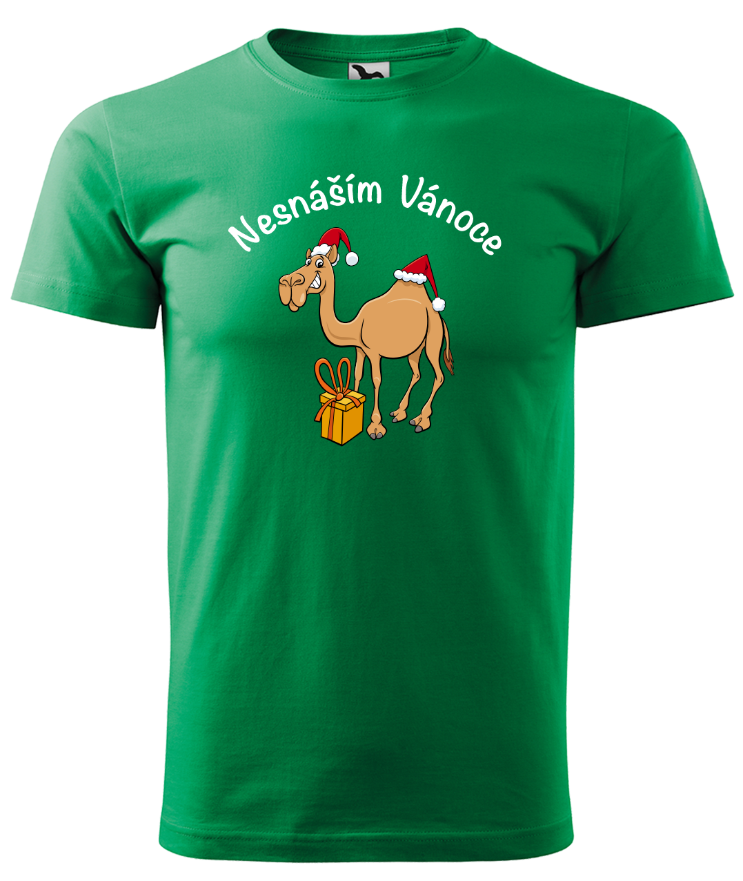 Dětské vánoční tričko - Nesnáším Vánoce Velikost: 12 let / 158 cm, Barva: Středně zelená (16)