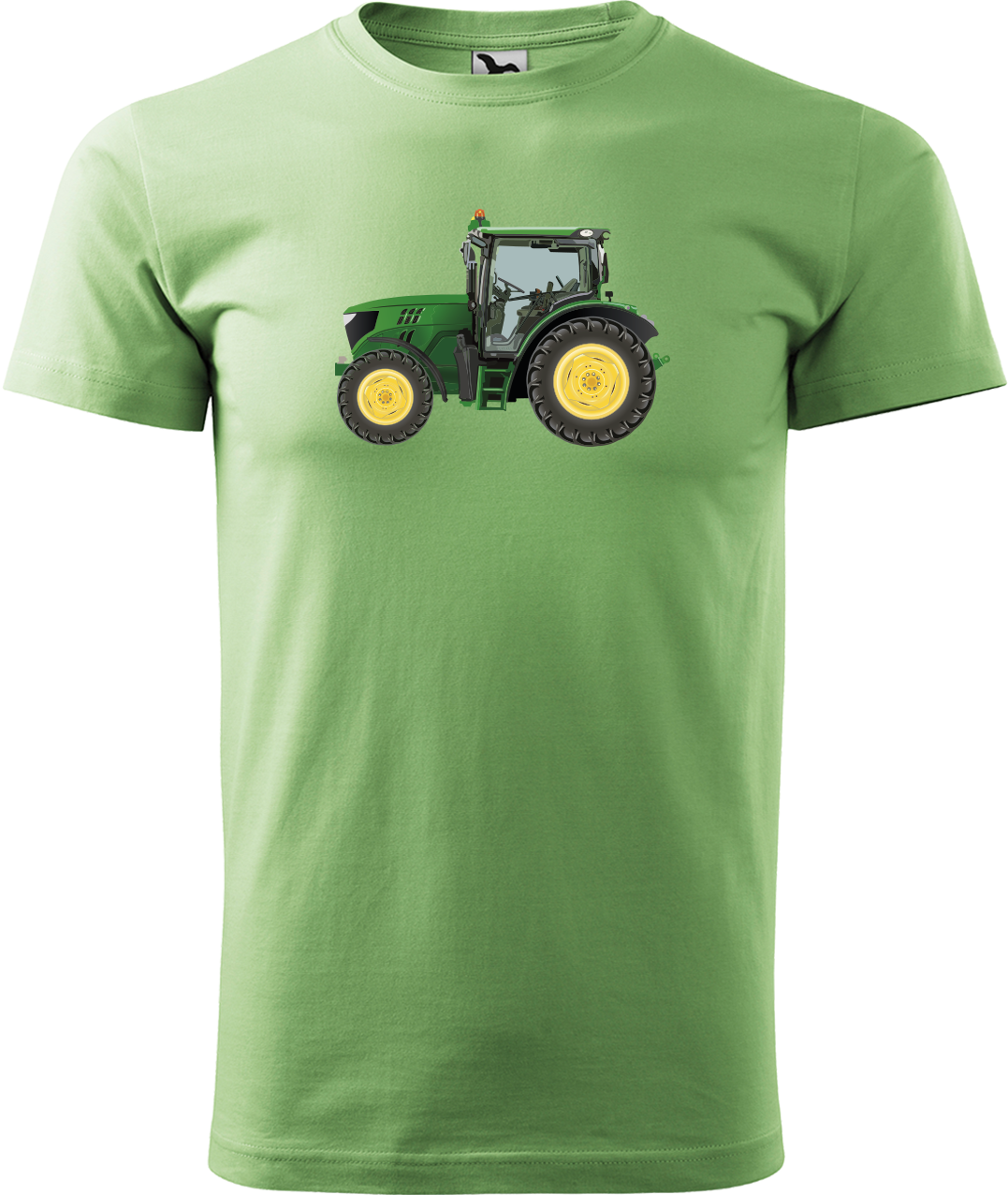 Tričko s traktorem - Zelený traktor Velikost: S, Barva: Trávově zelená (39)