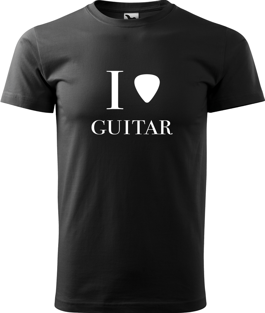 Pánské tričko s kytarou - I love guitar Velikost: M, Barva: Černá (01), Střih: pánský