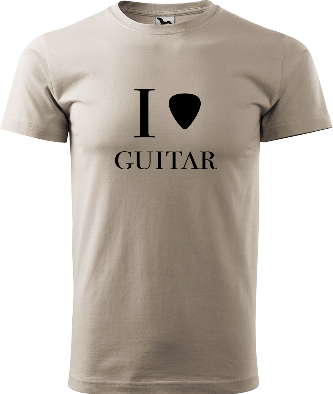 Pánské tričko s kytarou - I love guitar Velikost: M, Barva: Ledově šedá (51), Střih: pánský