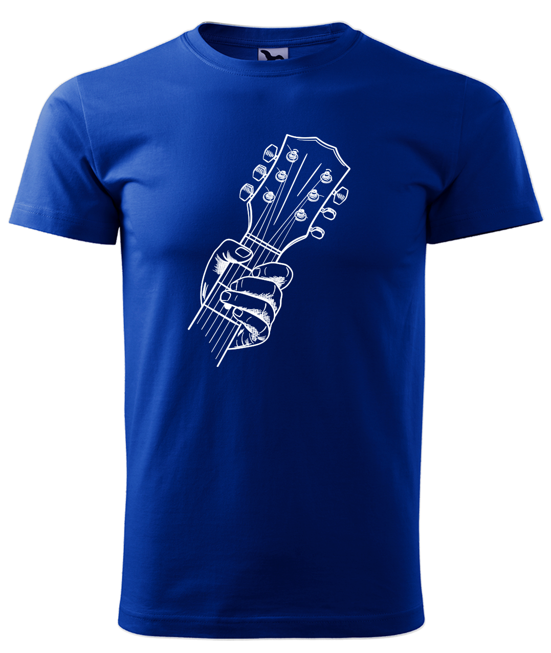 Dětské tričko s kytarou - Hlava kytary Velikost: 4 roky / 110 cm, Barva: Královská modrá (05)