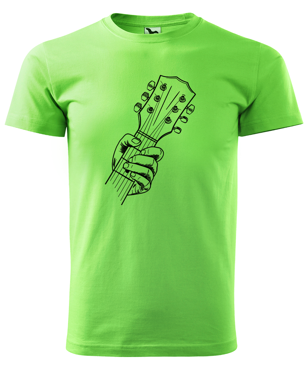 Dětské tričko s kytarou - Hlava kytary Velikost: 6 let / 122 cm, Barva: Apple Green (92)