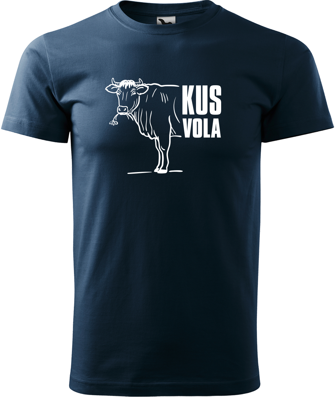 Pánské vtipné tričko - Kus vola Velikost: XL, Barva: Námořní modrá (02)