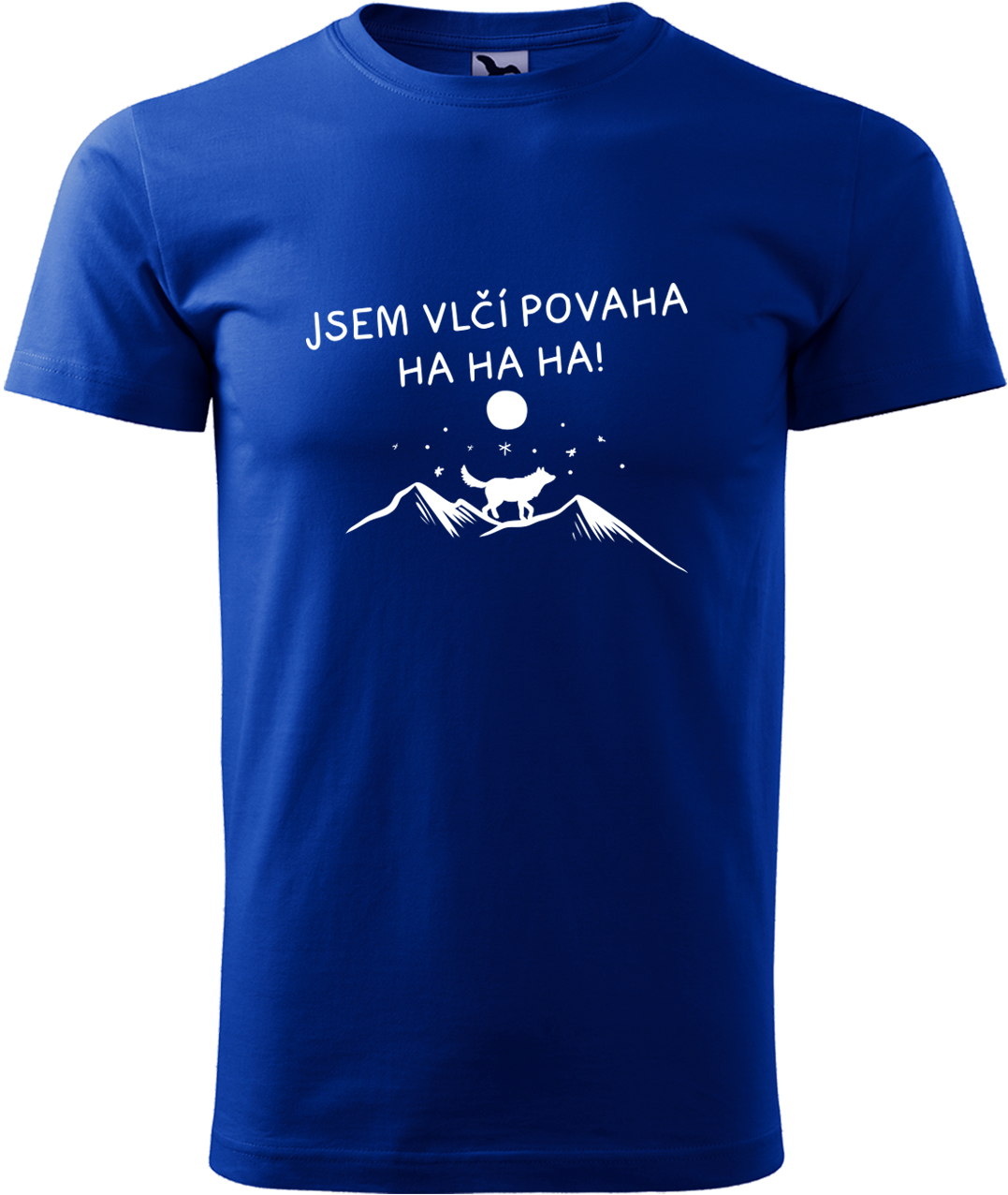 Pánské tričko s vlkem - Vlčí povaha Velikost: M, Barva: Královská modrá (05), Střih: pánský