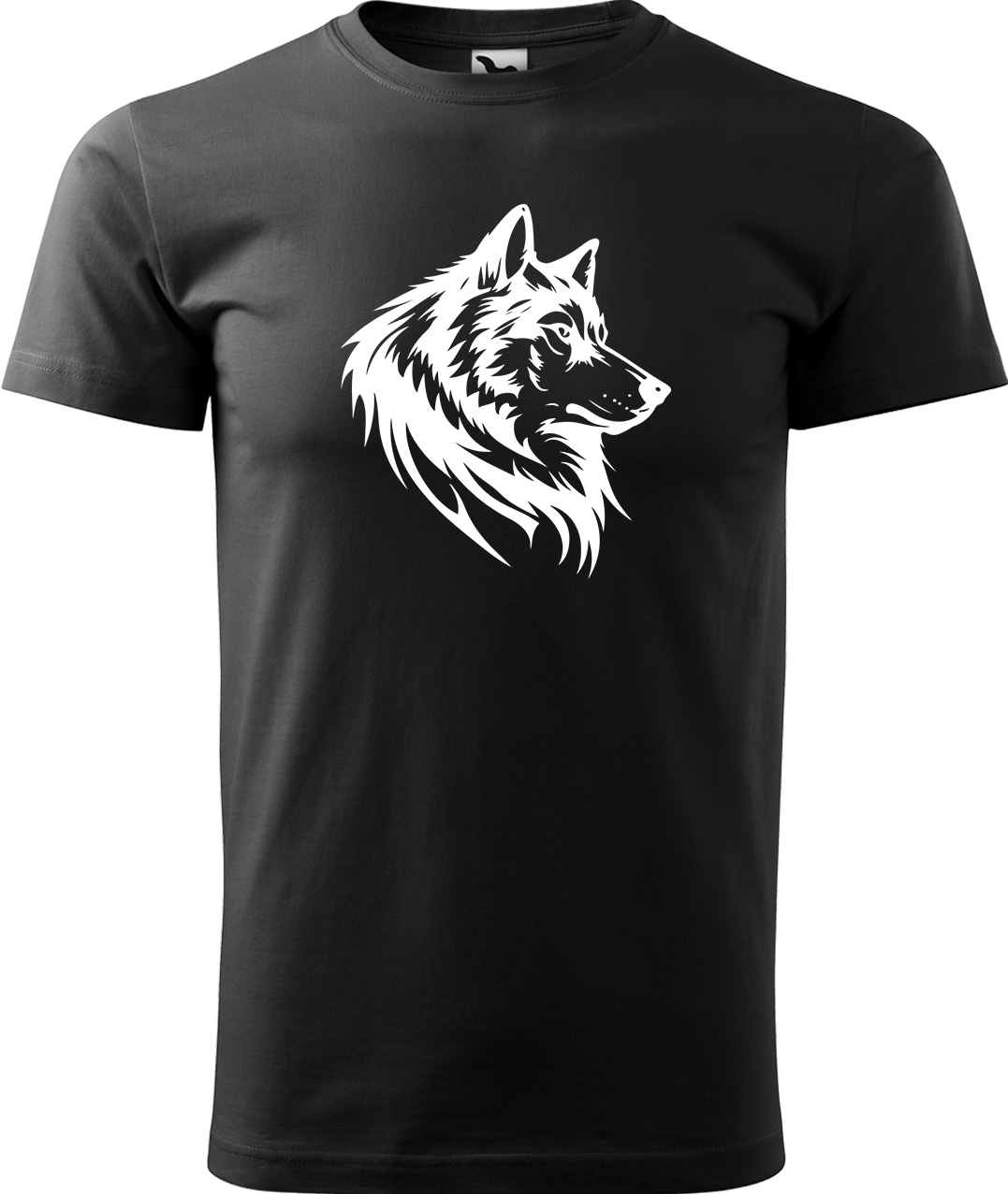 Pánské tričko s vlkem - Wolf Velikost: M, Barva: Černá (01), Střih: pánský