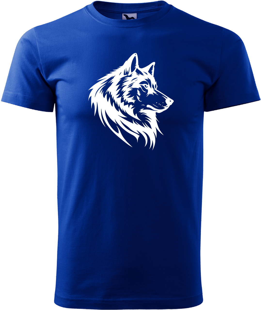Pánské tričko s vlkem - Wolf Velikost: L, Barva: Královská modrá (05)