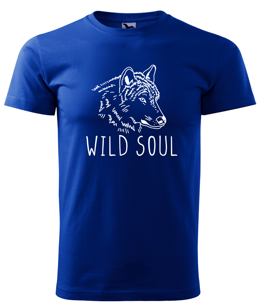 Dětské tričko s vlkem - Wild soul Velikost: 4 roky / 110 cm, Barva: Královská modrá (05), Délka rukávu: Krátký rukáv