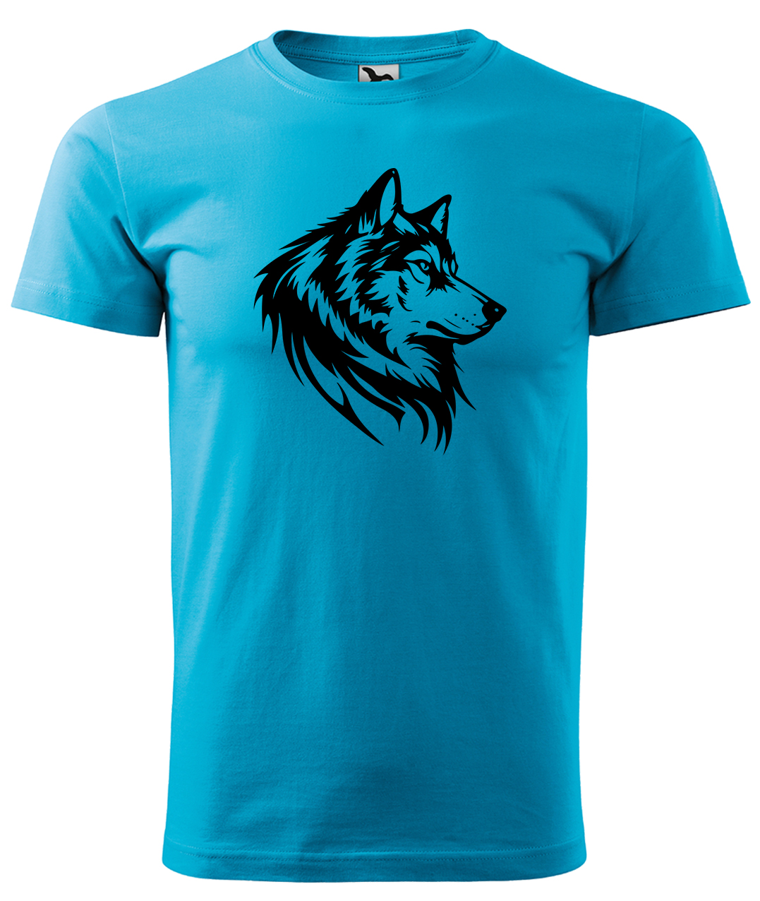 Dětské tričko s vlkem - Wolf Velikost: 4 roky / 110 cm, Barva: Tyrkysová (44), Délka rukávu: Krátký rukáv