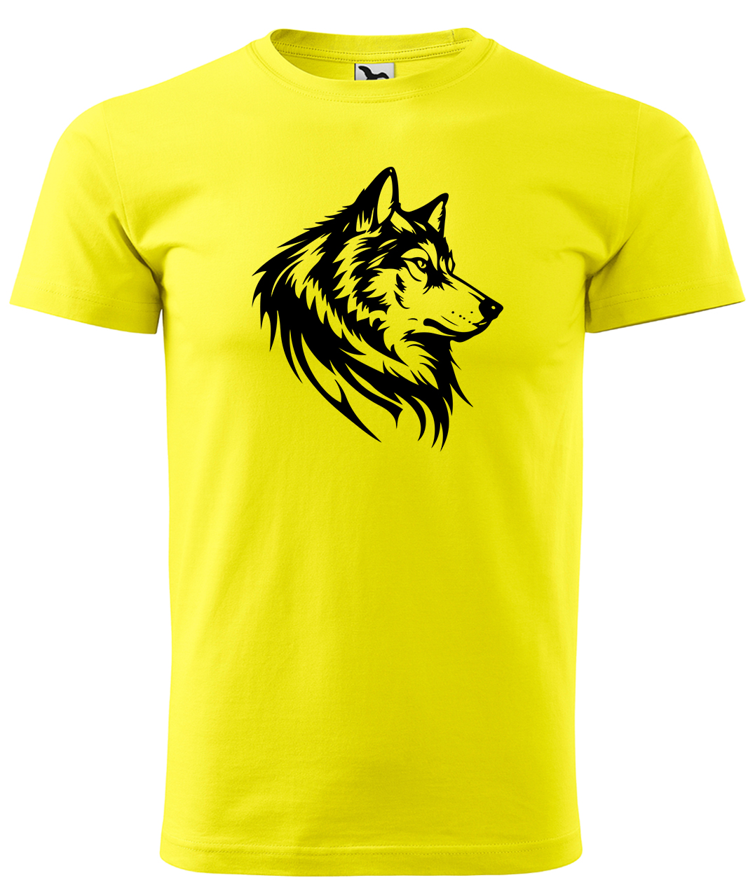 Dětské tričko s vlkem - Wolf Velikost: 4 roky / 110 cm, Barva: Žlutá (04), Délka rukávu: Krátký rukáv