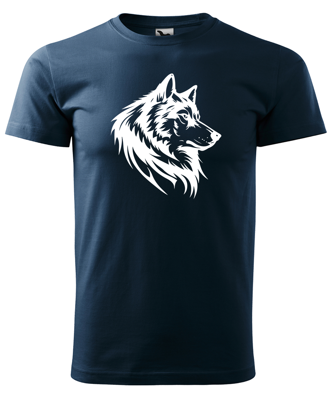 Dětské tričko s vlkem - Wolf Velikost: 4 roky / 110 cm, Barva: Námořní modrá (02), Délka rukávu: Krátký rukáv