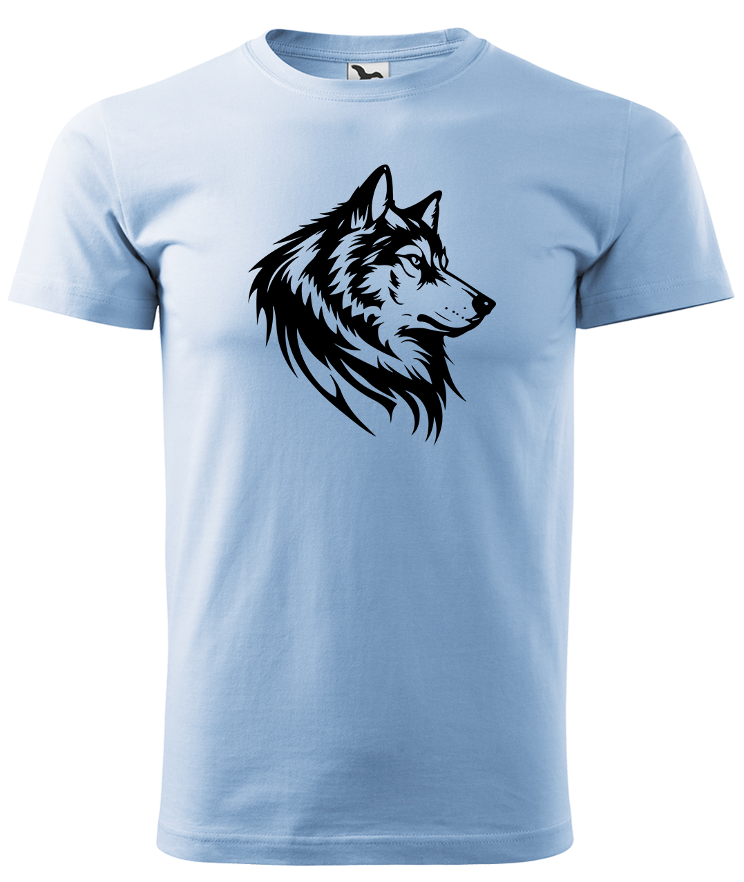 Dětské tričko s vlkem - Wolf Velikost: 4 roky / 110 cm, Barva: Nebesky modrá (15), Délka rukávu: Krátký rukáv