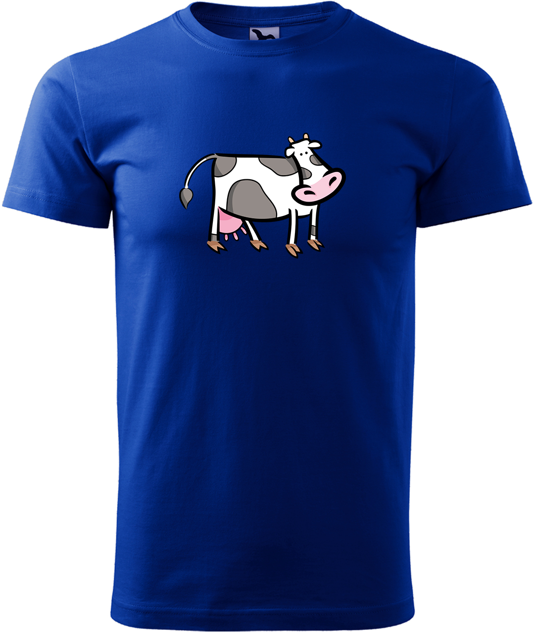 Pánské tričko s krávou - Kravička Velikost: L, Barva: Královská modrá (05), Střih: pánský