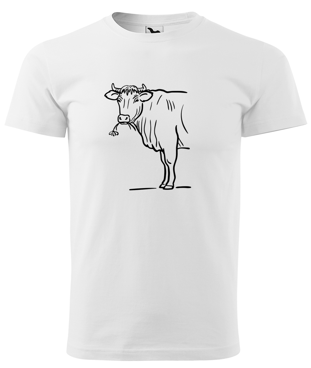 Dětské tričko s krávou - Býk Velikost: 10 let / 146 cm, Barva: Bílá (00), Délka rukávu: Krátký rukáv
