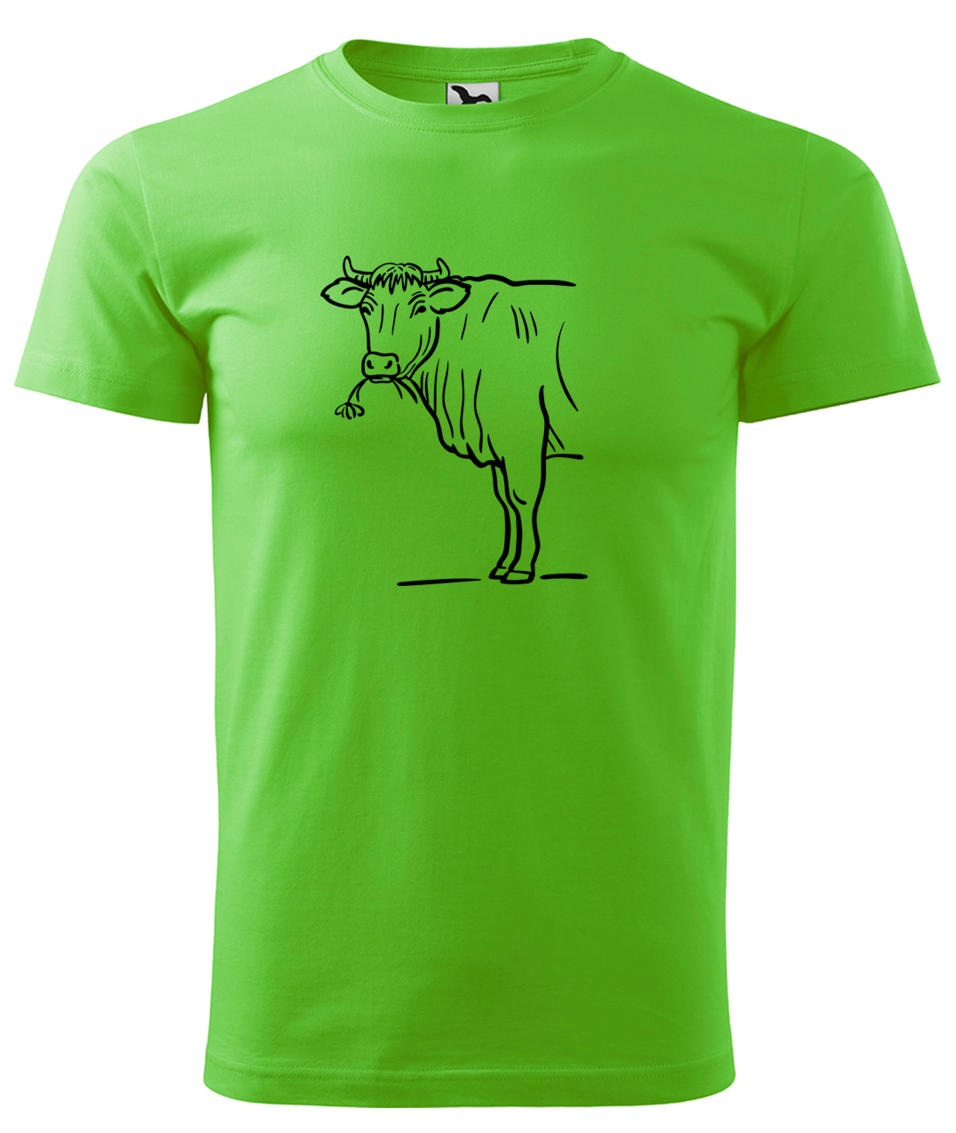 Dětské tričko s krávou - Býk Velikost: 4 roky / 110 cm, Barva: Apple Green (92), Délka rukávu: Krátký rukáv