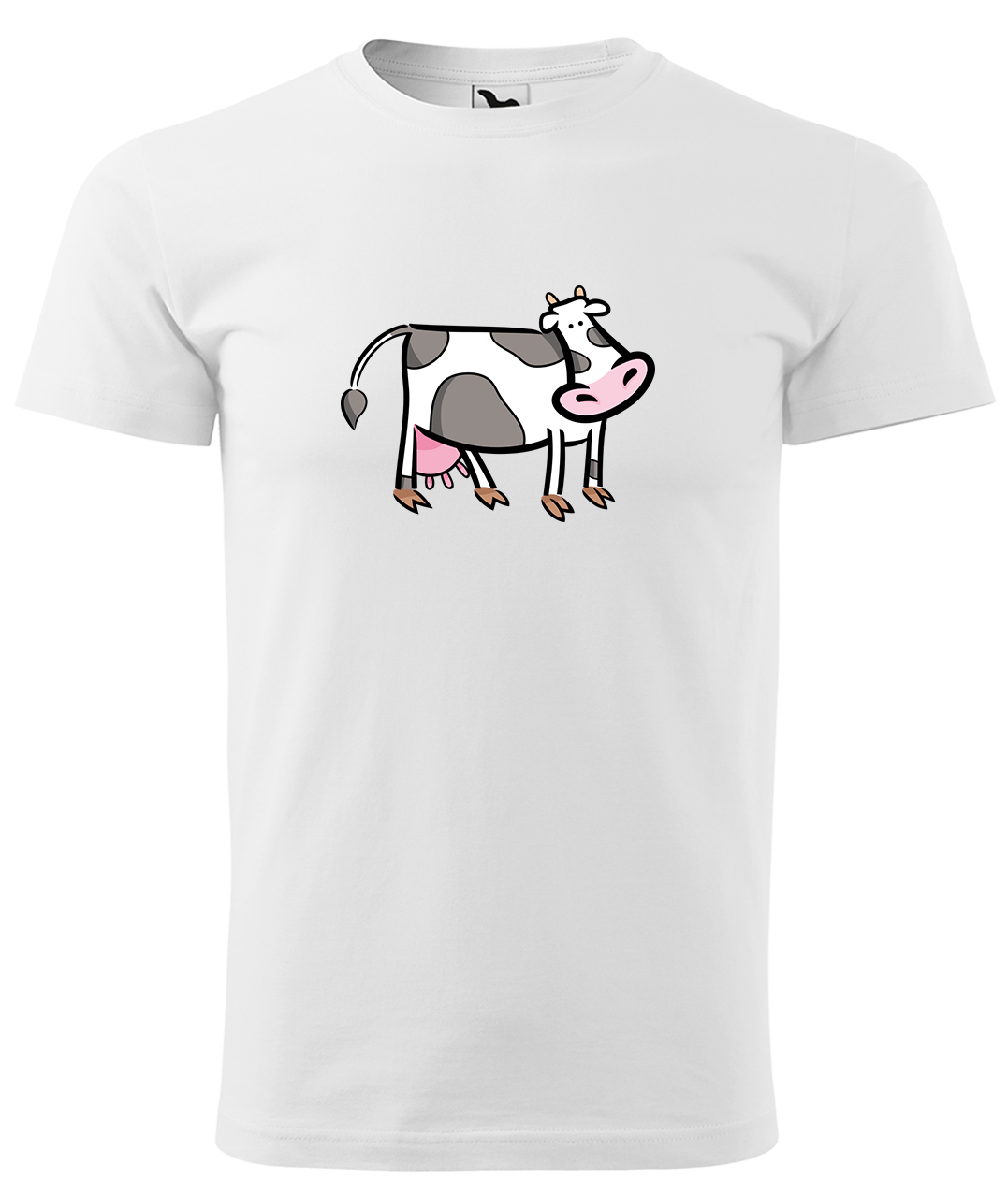 Dětské tričko s krávou - Kravička Velikost: 10 let / 146 cm, Barva: Bílá (00), Délka rukávu: Krátký rukáv