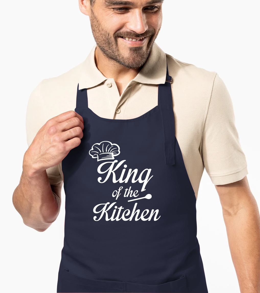 Zástěra pro muže - King of the Kitchen Barva: Námořní modrá