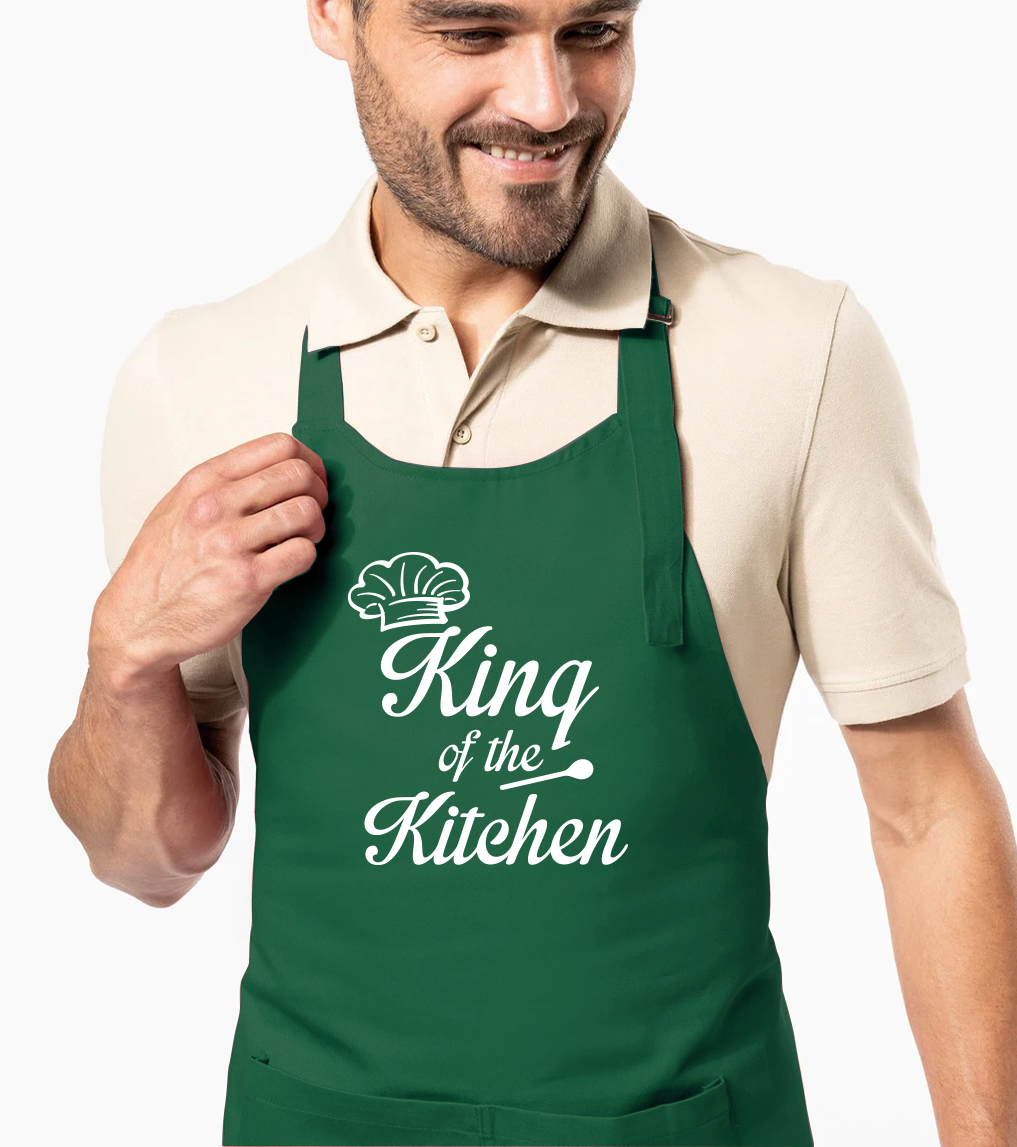 Zástěra pro muže - King of the Kitchen Barva: Zelená