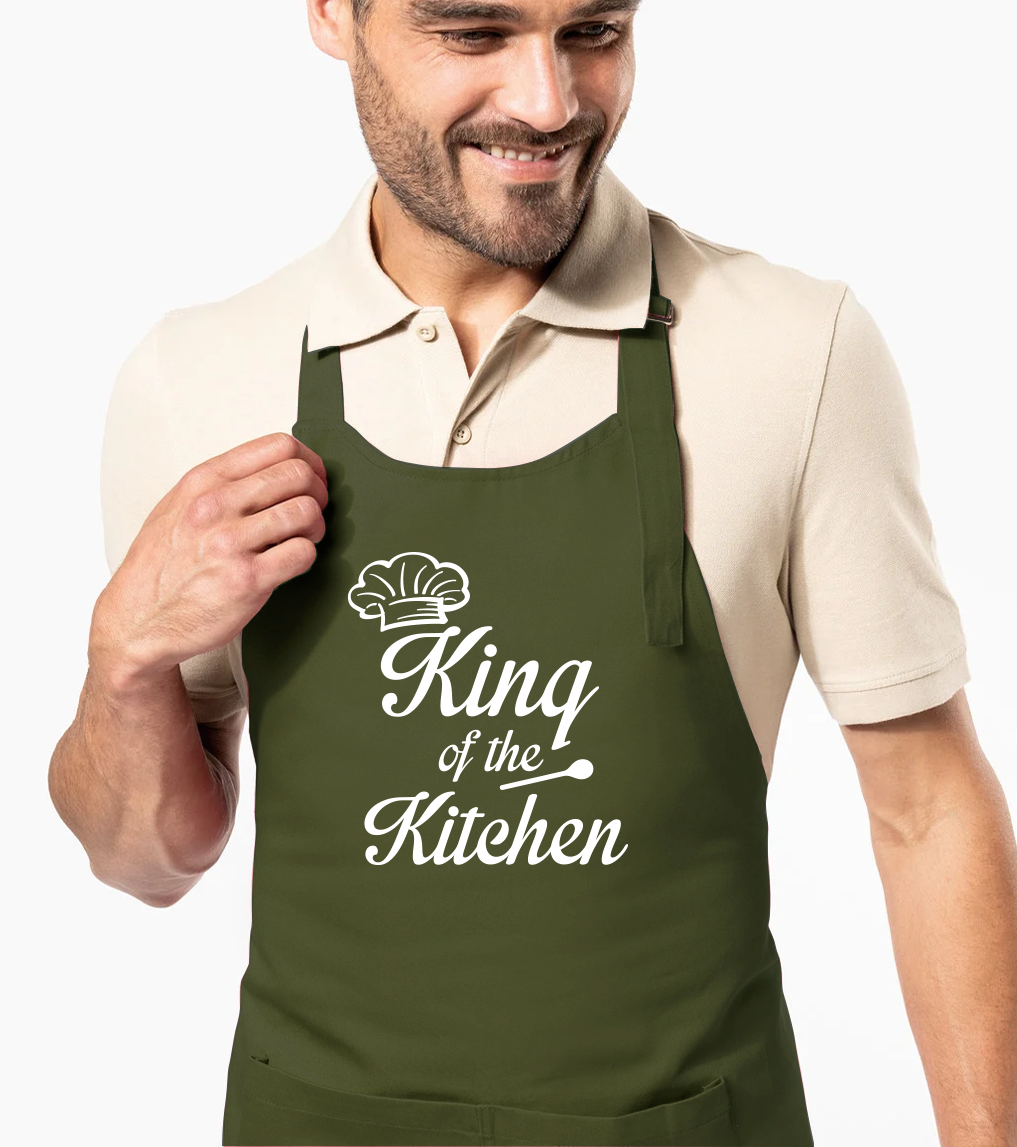 Zástěra pro muže - King of the Kitchen Barva: Khaki