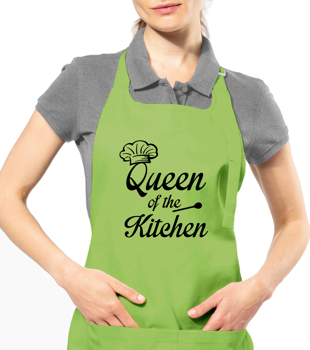 Zástěra pro ženy - Qeen of the Kitchen Barva: Limetková