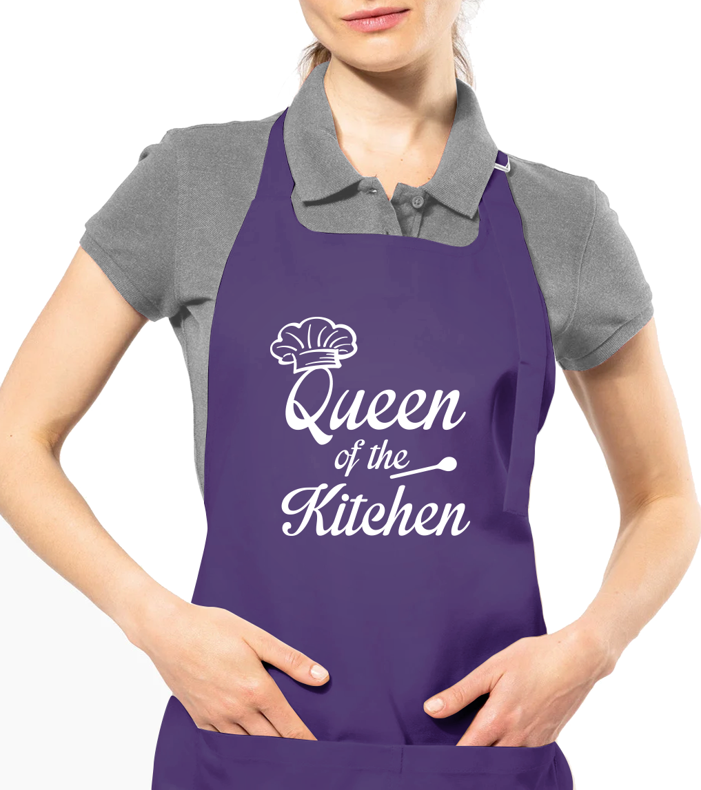 Zástěra pro ženy - Qeen of the Kitchen Barva: Fialová