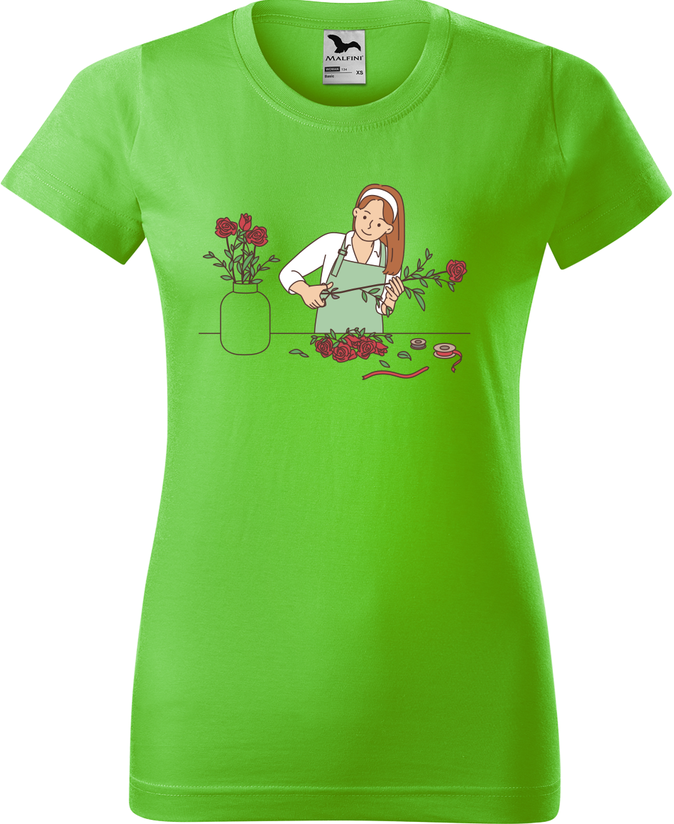 Tričko pro zahradnici - Květinářství Velikost: L, Barva: Apple Green (92)