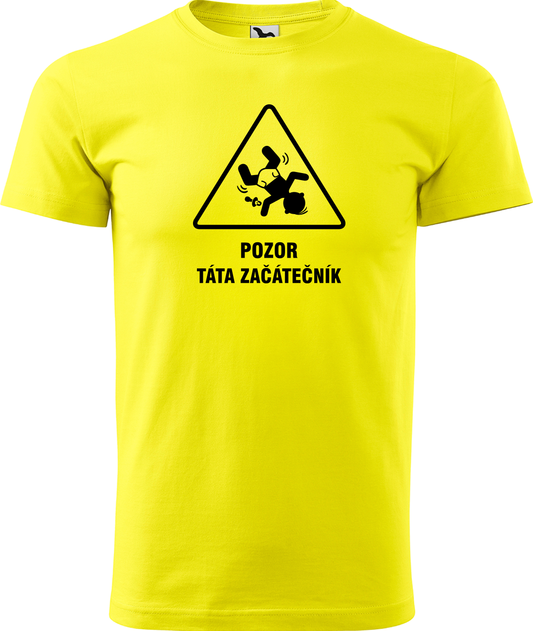Tričko pro tátu - Pozor táta začátečník Velikost: 2XL, Barva: Žlutá (04)