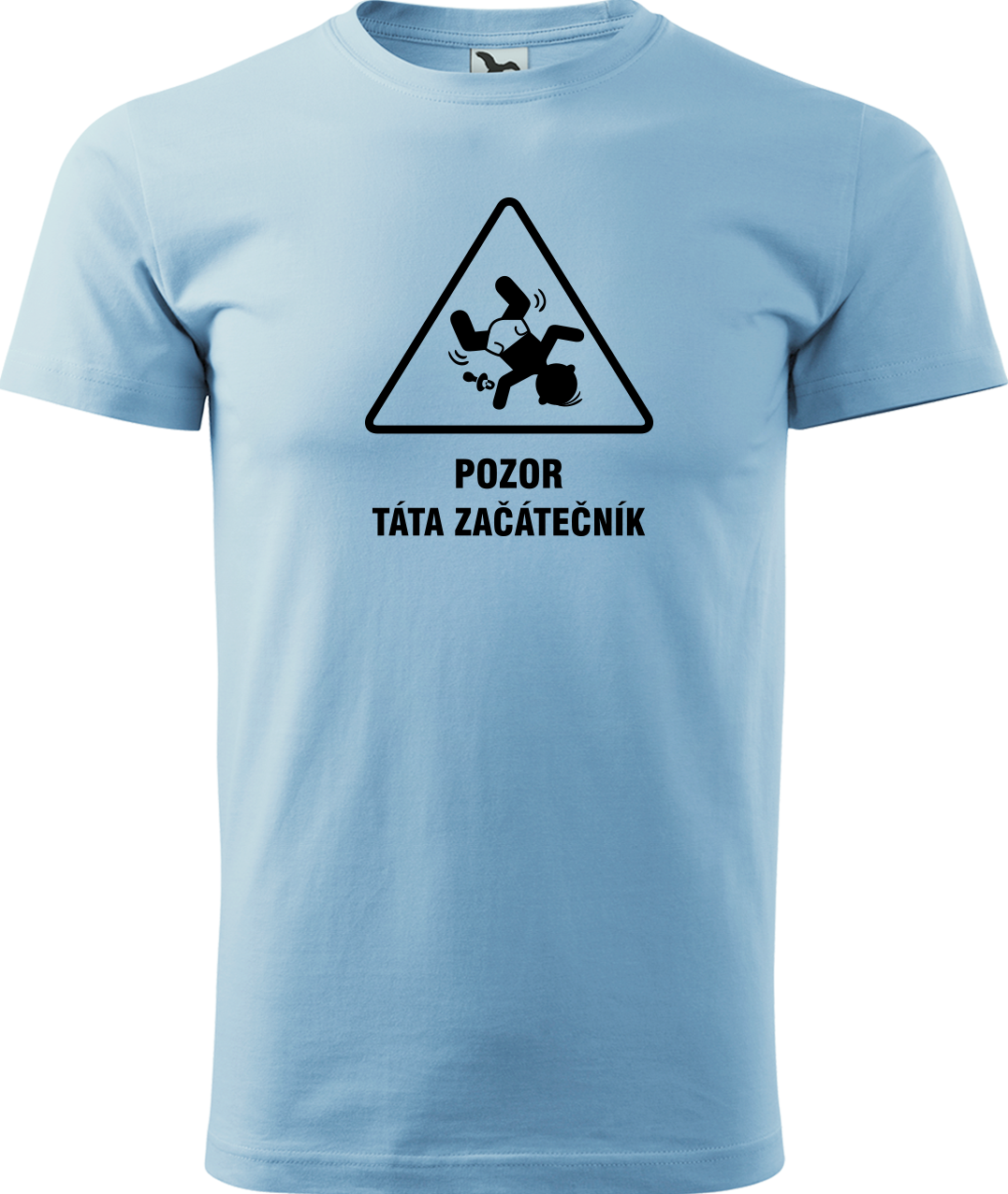 Tričko pro tátu - Pozor táta začátečník Velikost: 4XL, Barva: Nebesky modrá (15)