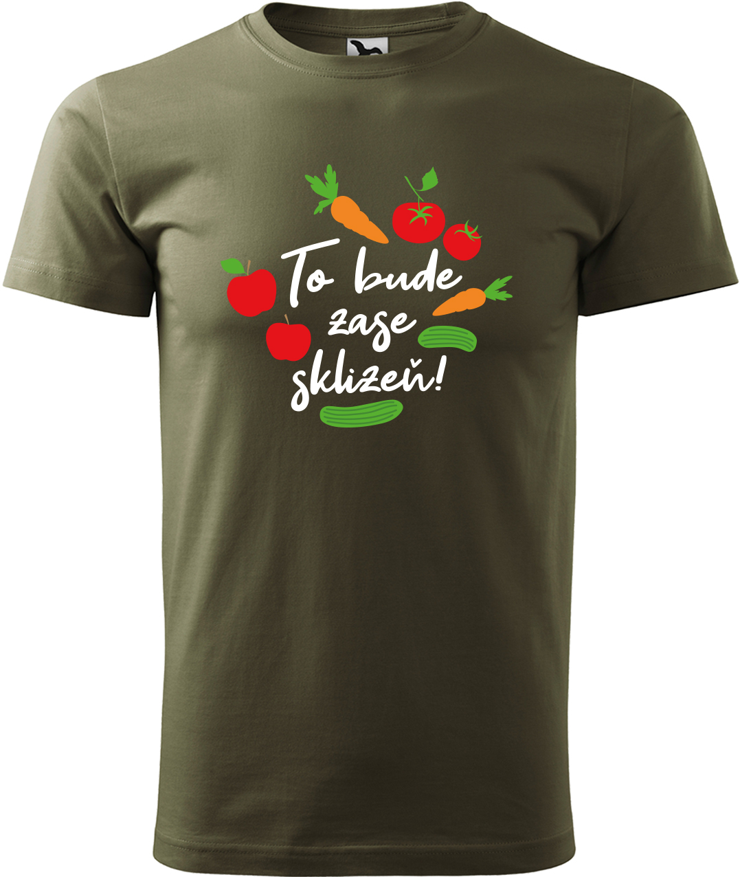 Tričko pro zahradníka - To bude zase sklizeň! Velikost: XL, Barva: Military (69), Střih: pánský