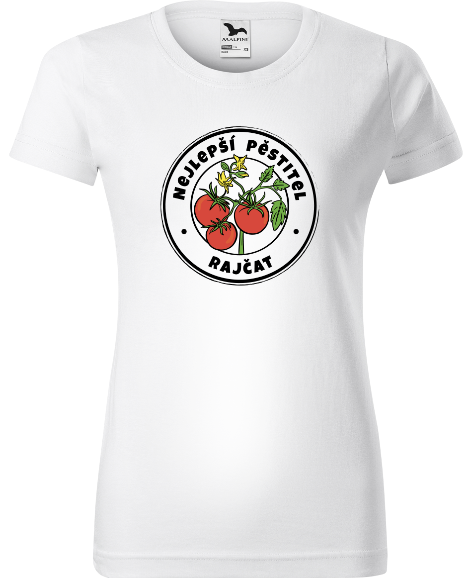 Tričko pro zahradnici - Nejlepší pěstitel rajčat Velikost: 2XL, Barva: Bílá (00)
