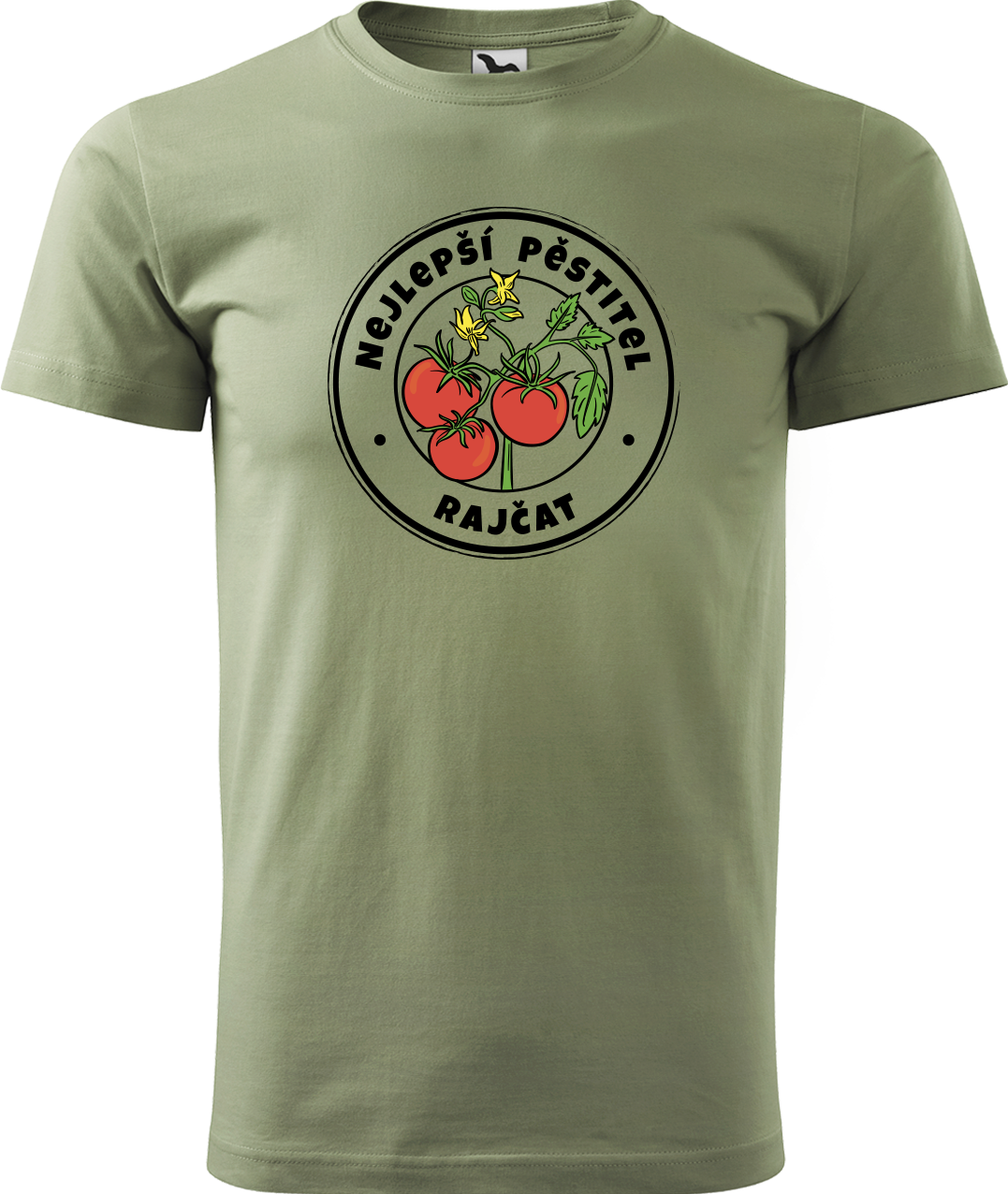 Tričko pro zahradníka - Nejlepší pěstitel rajčat Velikost: XL, Barva: Světlá khaki (28)
