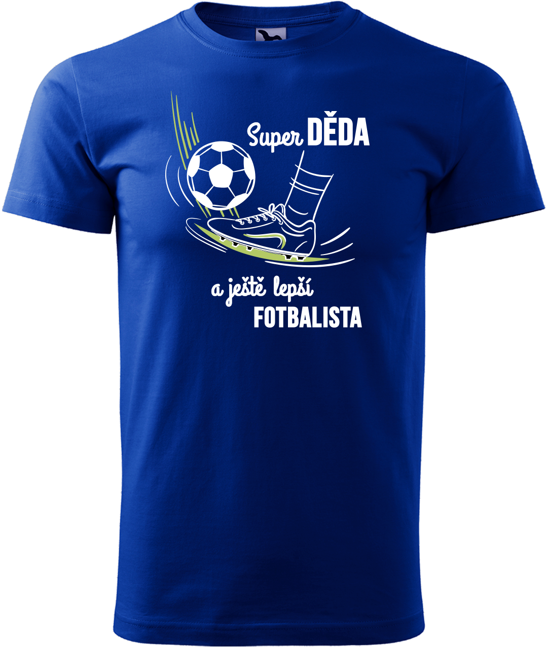 Tričko pro fotbalistu - Super děda a ještě lepší fotbalista Velikost: S, Barva: Královská modrá (05)