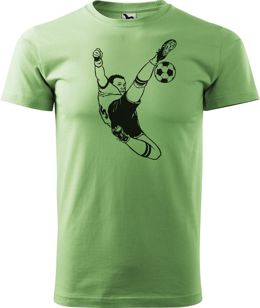 Tričko pro fotbalistu - Fotbalista s míčem Velikost: XL, Barva: Trávově zelená (39)