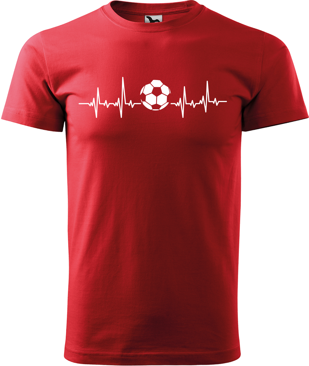 Tričko pro fotbalistu - Fotbalistův kardiogram Velikost: 4XL, Barva: Červená (07)
