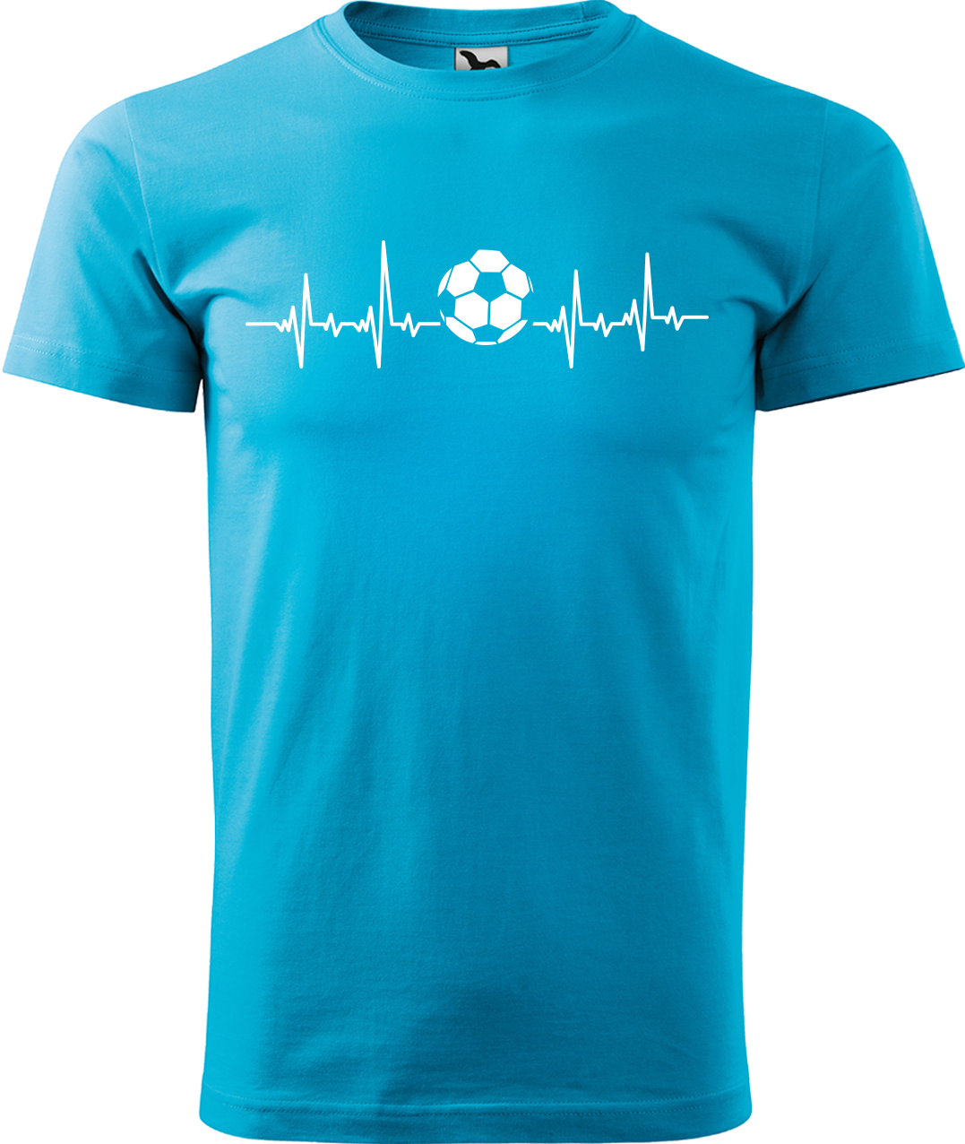 Tričko pro fotbalistu - Fotbalistův kardiogram Velikost: L, Barva: Tyrkysová (44)