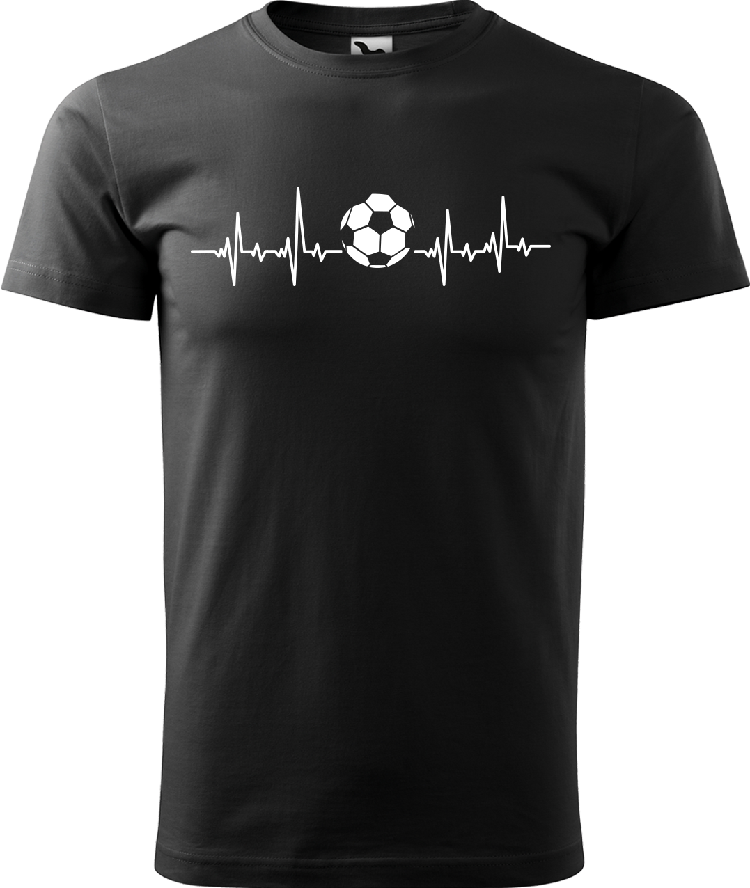 Tričko pro fotbalistu - Fotbalistův kardiogram Velikost: M, Barva: Černá (01)