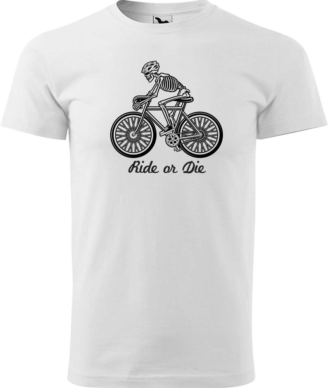 Pánské tričko pro cyklistu - Ride or Die Velikost: M, Barva: Bílá (00)