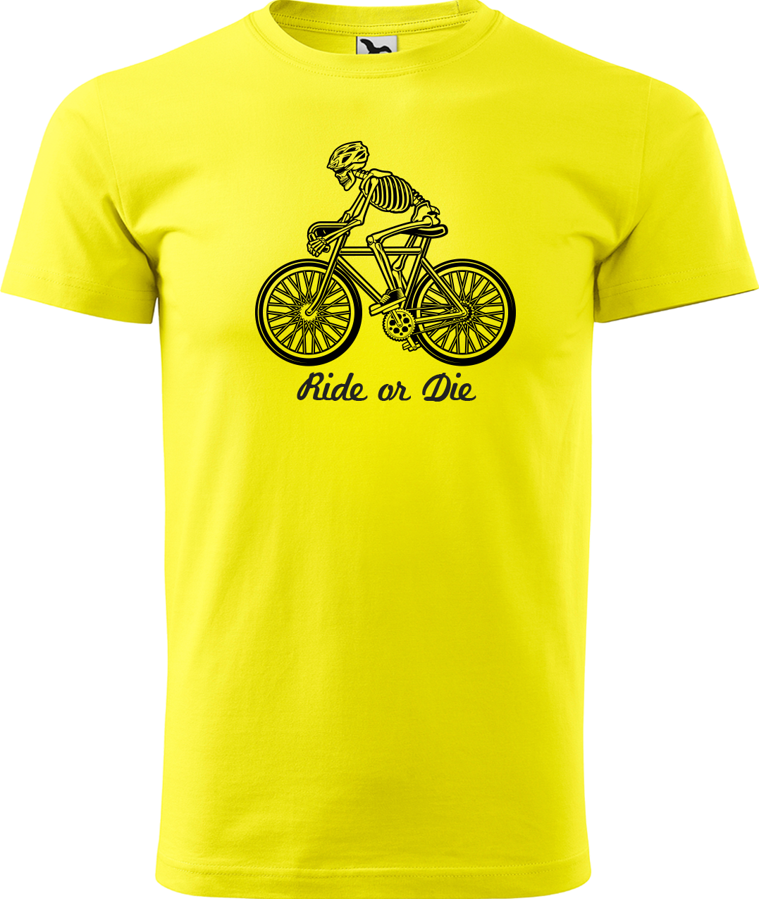 Pánské tričko pro cyklistu - Ride or Die Velikost: XL, Barva: Žlutá (04)