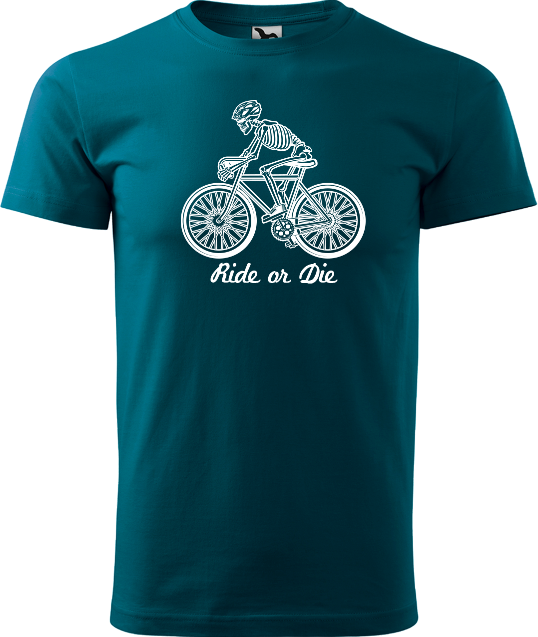 Pánské tričko pro cyklistu - Ride or Die Velikost: S, Barva: Petrolejová (93)