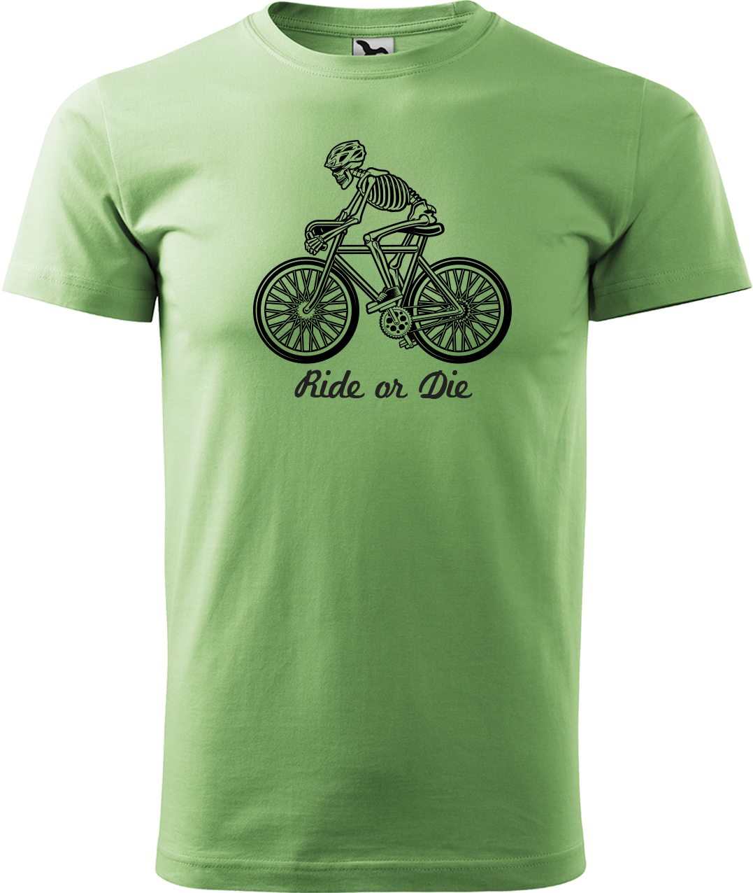 Pánské tričko pro cyklistu - Ride or Die Velikost: 3XL, Barva: Trávově zelená (39)