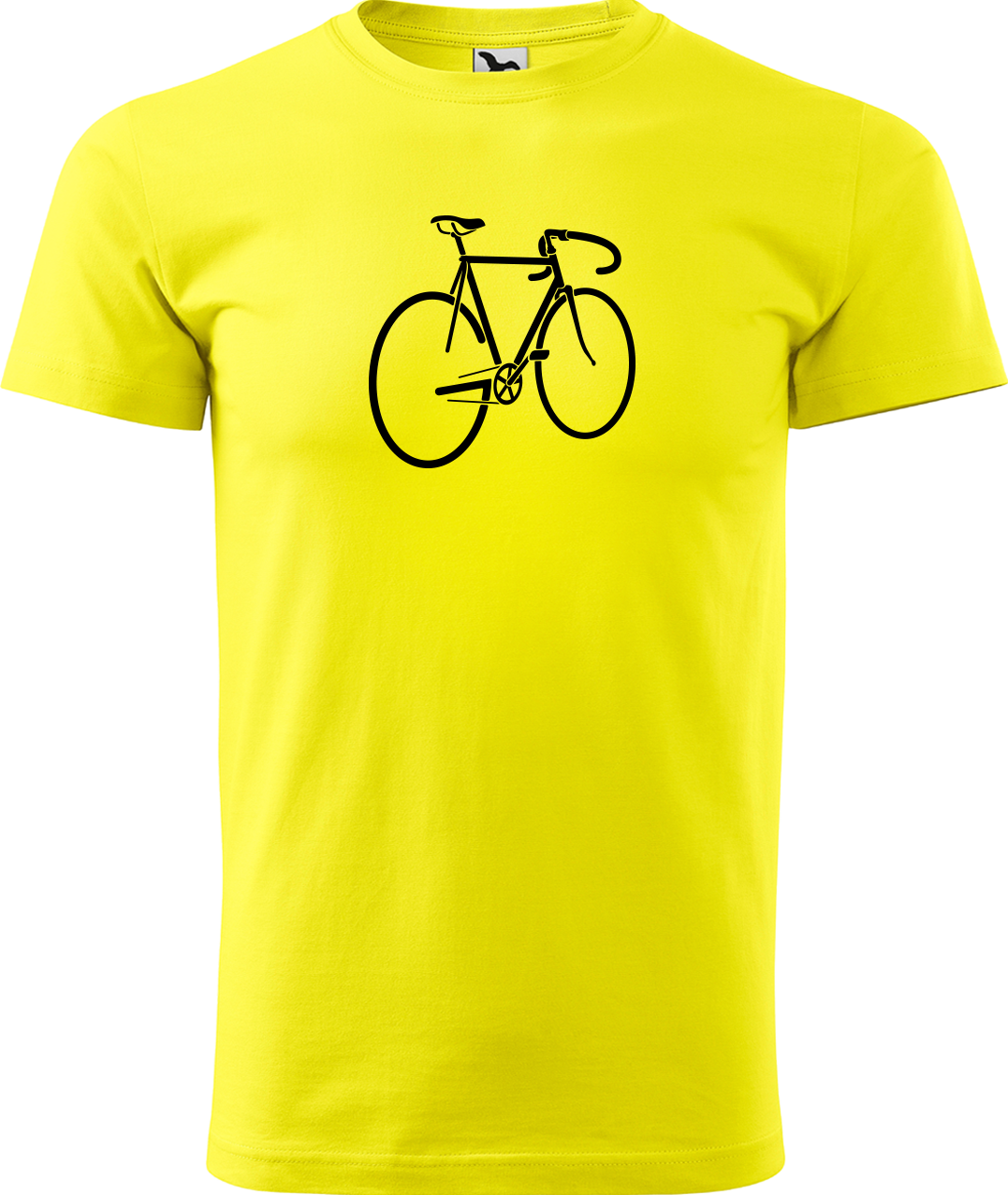 Pánské tričko s kolem - Pánské kolo Velikost: L, Barva: Žlutá (04)